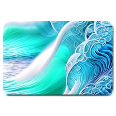 Pastel Simple Wave Large Doormat by GardenOfOphir