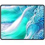 Pastel Simple Wave One Side Fleece Blanket (Medium) 60 x50  Blanket Front