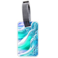 Pastel Simple Wave Luggage Tag (two Sides) by GardenOfOphir