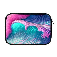 Pink Waves On The Beach Apple Macbook Pro 17  Zipper Case by GardenOfOphir