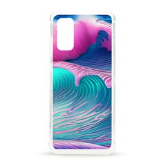 Pink Waves On The Beach Samsung Galaxy S20 6 2 Inch Tpu Uv Case by GardenOfOphir