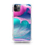 Pink Waves On The Beach iPhone 11 Pro Max 6.5 Inch TPU UV Print Case Front