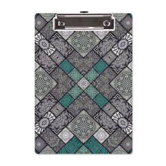 Mandala Decoration Floral Flower Indian Design Pattern A5 Acrylic Clipboard by Ravend