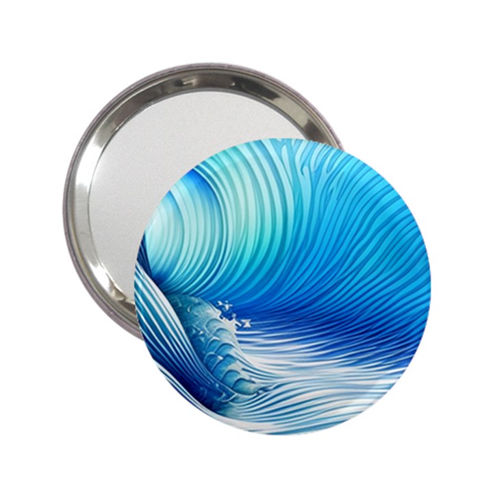 Nature s Beauty; Ocean Waves 2.25  Handbag Mirrors