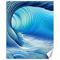 Nature s Beauty; Ocean Waves Canvas 16  X 20  by GardenOfOphir