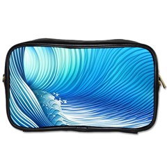 Nature s Beauty; Ocean Waves Toiletries Bag (one Side) by GardenOfOphir