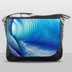 Nature s Beauty; Ocean Waves Messenger Bag by GardenOfOphir