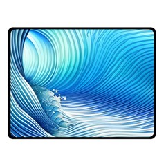 Nature s Beauty; Ocean Waves Fleece Blanket (small) by GardenOfOphir