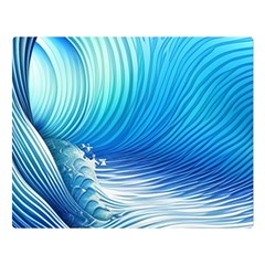 Nature s Beauty; Ocean Waves Premium Plush Fleece Blanket (large) by GardenOfOphir