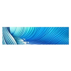 Nature s Beauty; Ocean Waves Oblong Satin Scarf (16  X 60 ) by GardenOfOphir