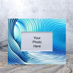 Nature s Beauty; Ocean Waves White Tabletop Photo Frame 4 x6 