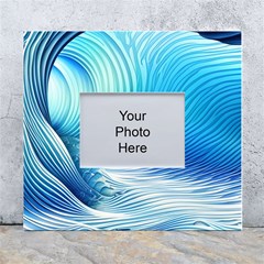 Nature s Beauty; Ocean Waves White Wall Photo Frame 5  X 7  by GardenOfOphir