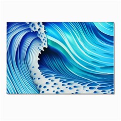 Blue Water Reflections Postcard 4 x 6  (pkg Of 10) by GardenOfOphir