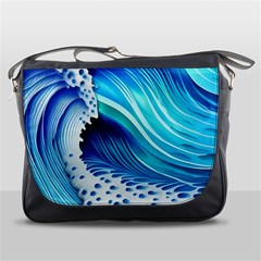 Blue Water Reflections Messenger Bag by GardenOfOphir