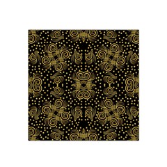 Pattern Seamless Gold 3d Abstraction Ornate Satin Bandana Scarf 22  X 22  by Ravend