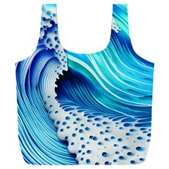 Blue Water Reflections Full Print Recycle Bag (xxl) by GardenOfOphir