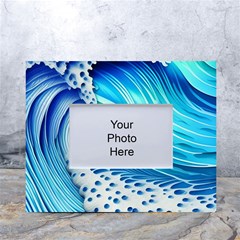 Blue Water Reflections White Tabletop Photo Frame 4 x6 