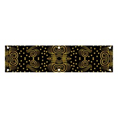 Pattern Seamless Gold 3d Abstraction Ornate Banner And Sign 4  X 1  by Ravend