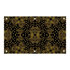 Pattern Seamless Gold 3d Abstraction Ornate Banner And Sign 5  X 3  by Ravend