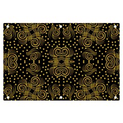 Pattern Seamless Gold 3d Abstraction Ornate Banner And Sign 6  X 4  by Ravend