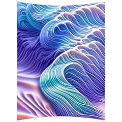 Majestic Ocean Waves Back Support Cushion by GardenOfOphir