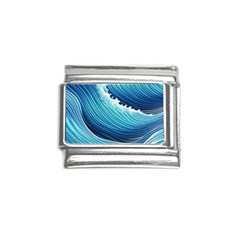 Simple Summer Wave Pattern Italian Charm (9mm) by GardenOfOphir