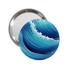 Simple Summer Wave Pattern 2 25  Handbag Mirrors by GardenOfOphir