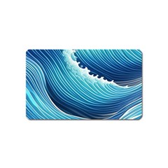 Simple Summer Wave Pattern Magnet (name Card) by GardenOfOphir