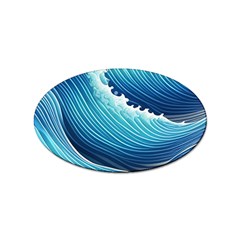 Simple Summer Wave Pattern Sticker Oval (10 Pack) by GardenOfOphir