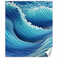 Simple Summer Wave Pattern Canvas 20  X 24  by GardenOfOphir