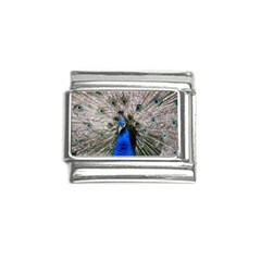 Peacock Bird Animal Feather Nature Colorful Italian Charm (9mm) by Ravend