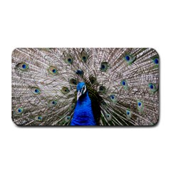 Peacock Bird Animal Feather Nature Colorful Medium Bar Mat by Ravend