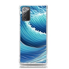 Simple Summer Wave Pattern Samsung Galaxy Note 20 Tpu Uv Case by GardenOfOphir