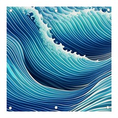 Simple Summer Wave Pattern Banner And Sign 3  X 3  by GardenOfOphir