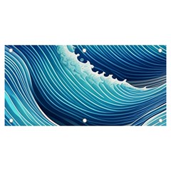 Simple Summer Wave Pattern Banner And Sign 6  X 3  by GardenOfOphir