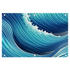 Simple Summer Wave Pattern Banner And Sign 6  X 4  by GardenOfOphir