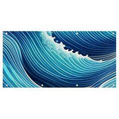 Simple Summer Wave Pattern Banner And Sign 8  X 4  by GardenOfOphir