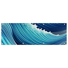 Simple Summer Wave Pattern Banner And Sign 9  X 3  by GardenOfOphir