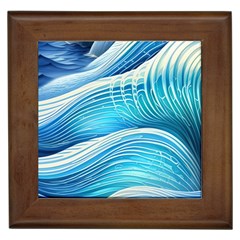 Sea Of Blue Framed Tile by GardenOfOphir