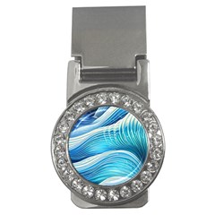 Sea Of Blue Money Clips (cz)  by GardenOfOphir