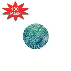 Wave Of The Ocean 1  Mini Buttons (100 Pack) 