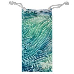 Wave Of The Ocean Jewelry Bag by GardenOfOphir