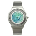 Wave Of The Ocean Stainless Steel Watch Front