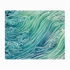 Wave Of The Ocean Small Glasses Cloth (2 Sides) by GardenOfOphir