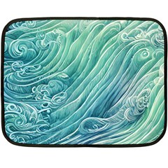 Wave Of The Ocean One Side Fleece Blanket (mini) by GardenOfOphir