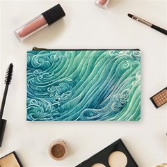 Wave Of The Ocean Cosmetic Bag (medium) by GardenOfOphir