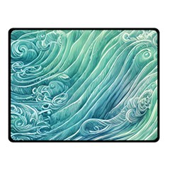 Wave Of The Ocean One Side Fleece Blanket (small) by GardenOfOphir