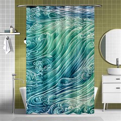 Wave Of The Ocean Shower Curtain 48  X 72  (small)  by GardenOfOphir