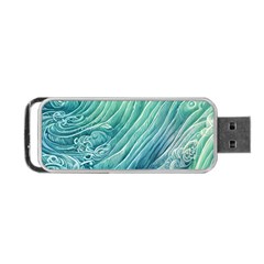 Wave Of The Ocean Portable Usb Flash (one Side) by GardenOfOphir