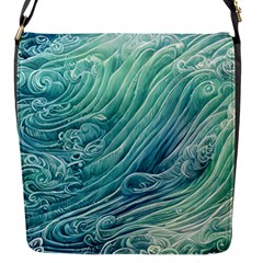 Wave Of The Ocean Flap Closure Messenger Bag (s) by GardenOfOphir